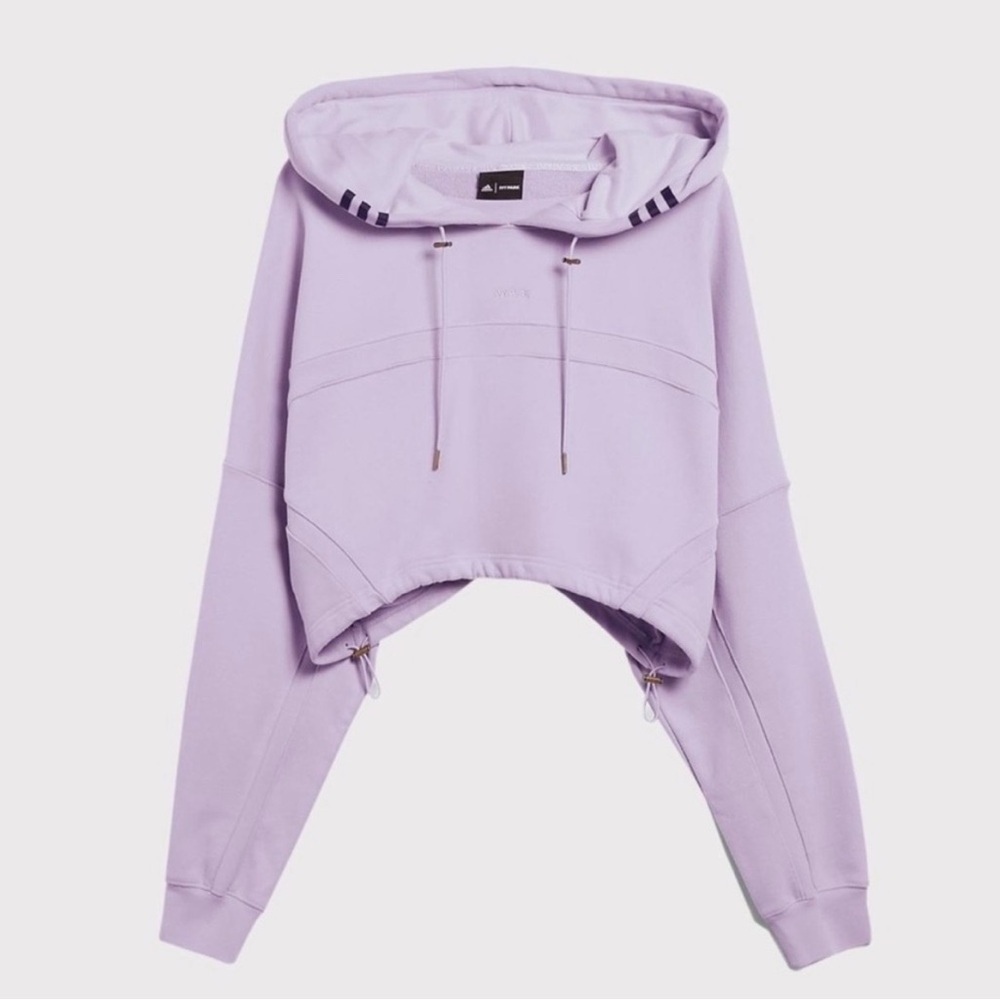 Ivy Park - Beyoncé Adidas collab Rodeo Hooded Shrug Sweater Purple Glow XL